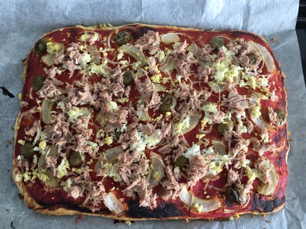 pizza tunisienne