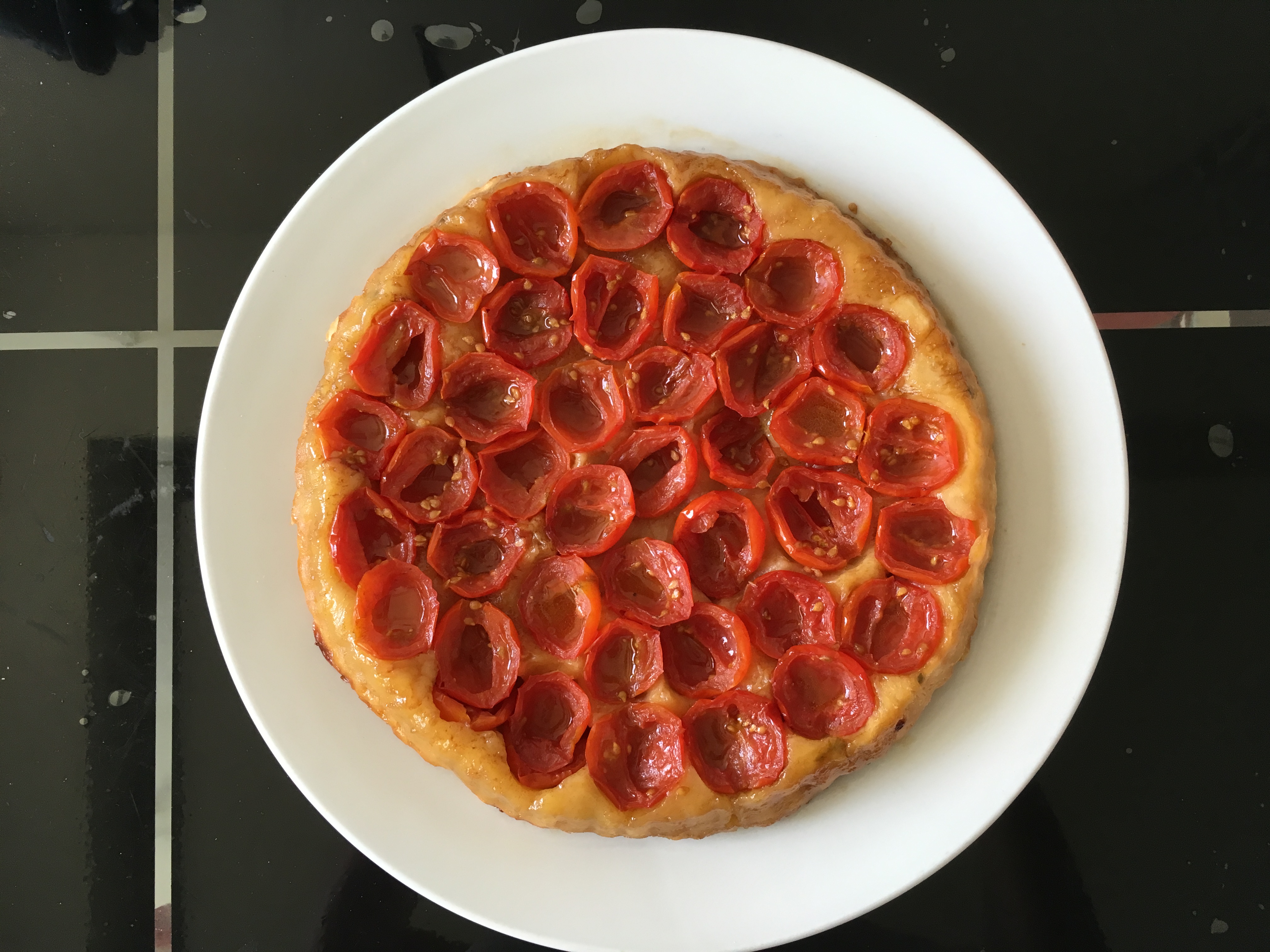 Tatin de tomates au caramel balsamique