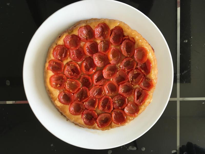 Tatin de tomates au caramel balsamique