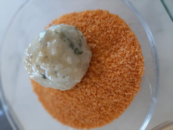 Arancini pesto mozzarella