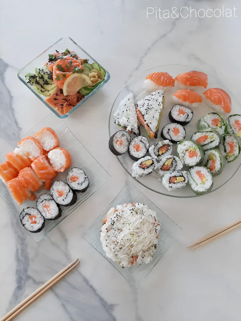 Sushi party - réaliser un repas japonais tout saumon