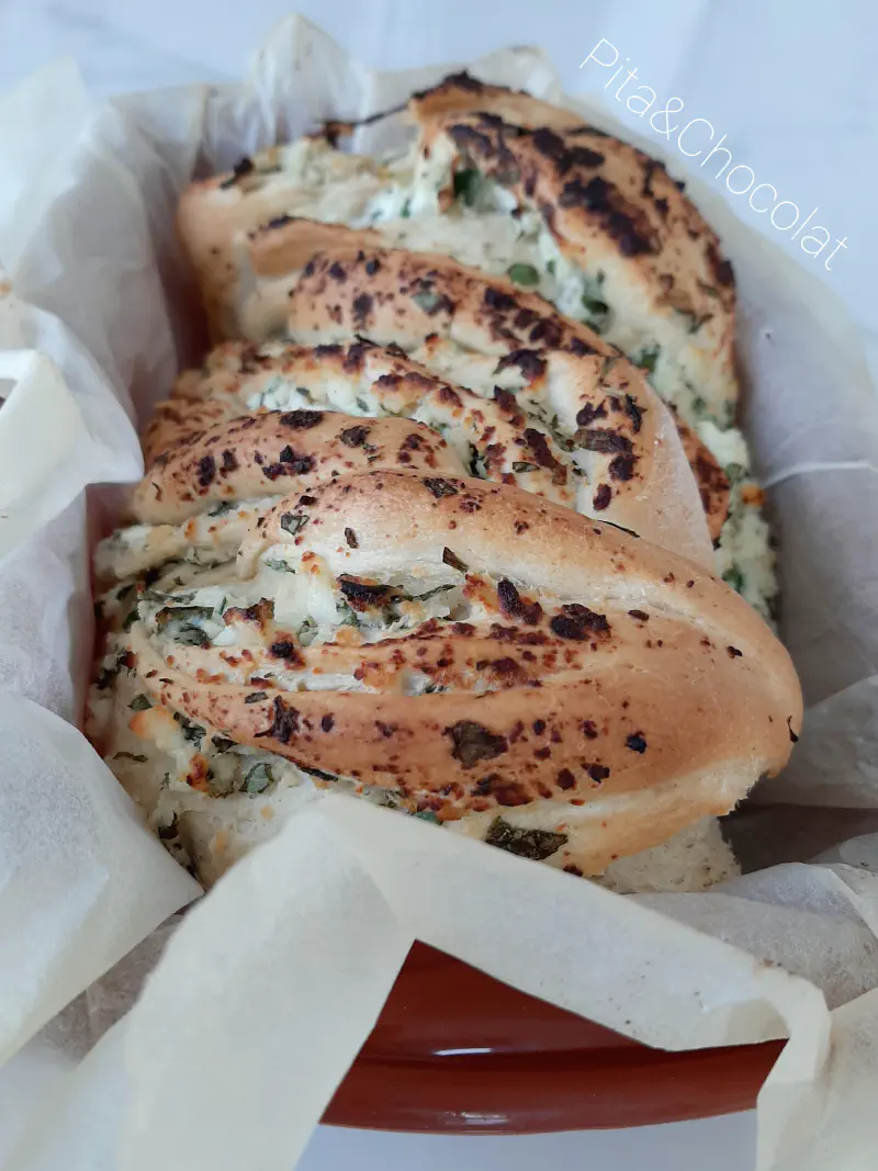 Savory Babka with Cheese and Fresh Herbs
