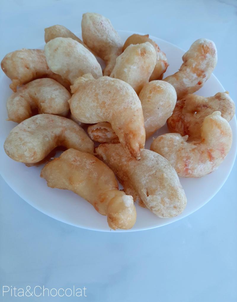 Tempura de crevettes (beignets)