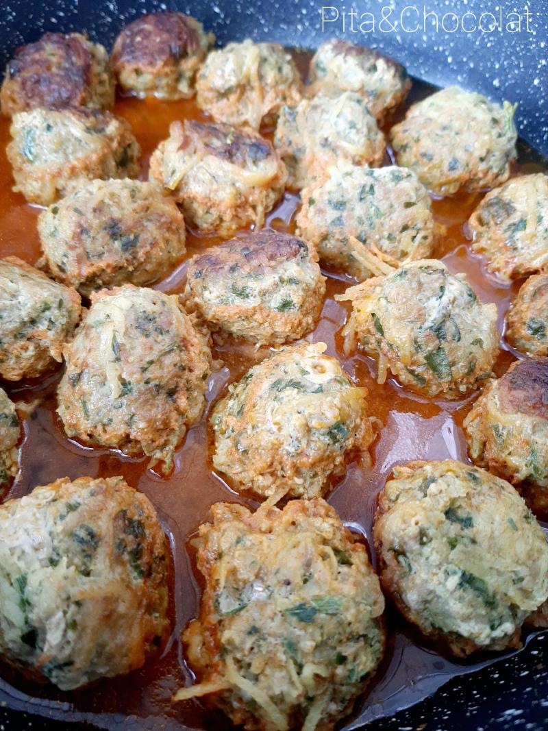 Boulettes de volaille sauce légère