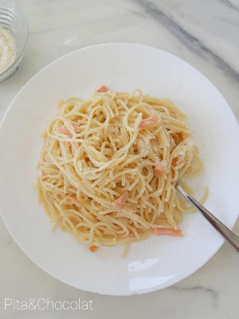 Carbonara de saumon