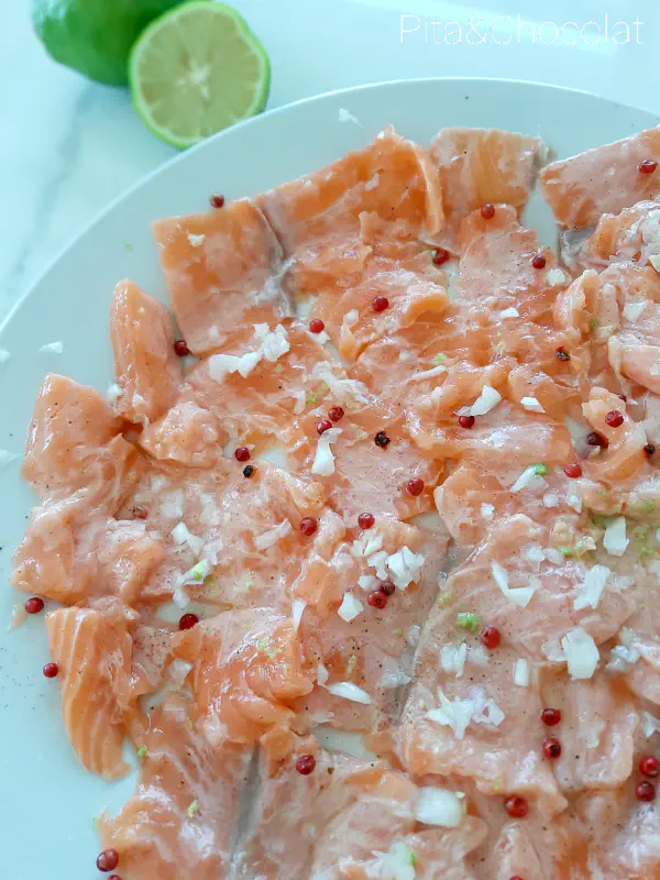 Salmon carpaccio