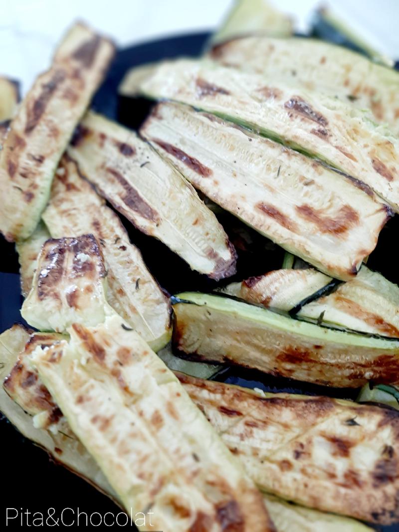 Courgettes rôties aux herbes