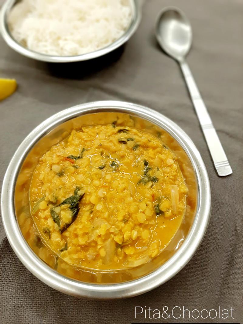 Lentilles corail au lait de coco (Dhal indien)