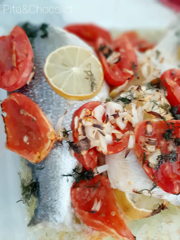 Roasted sea bream