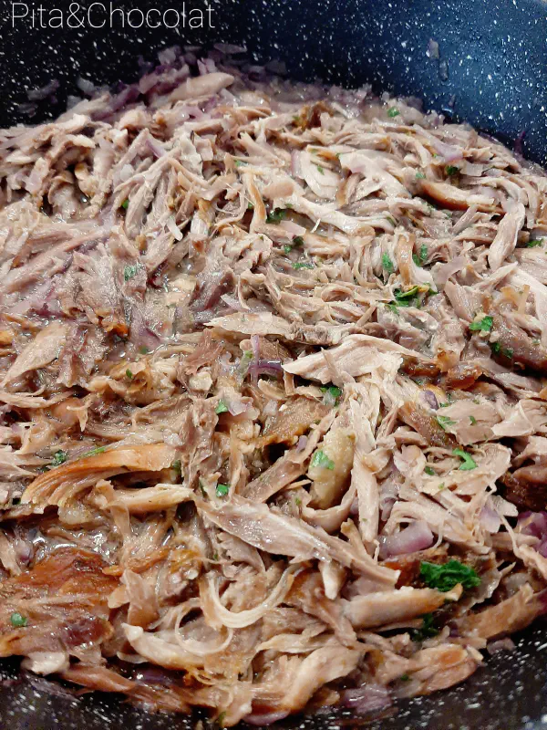 Duck confit parmentier with sweet potato