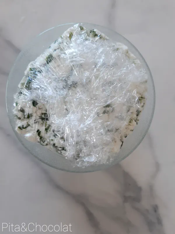 Homemade herb cheese spread