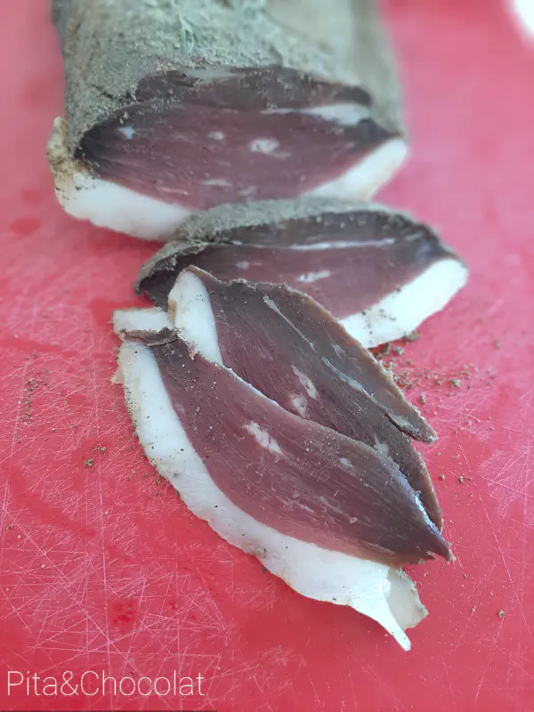 Homemade cured duck breast