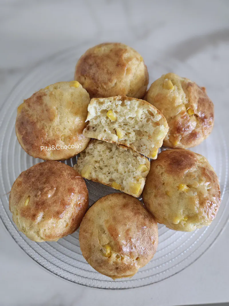 Muffins salés au fromage et aux maïs [Kids]