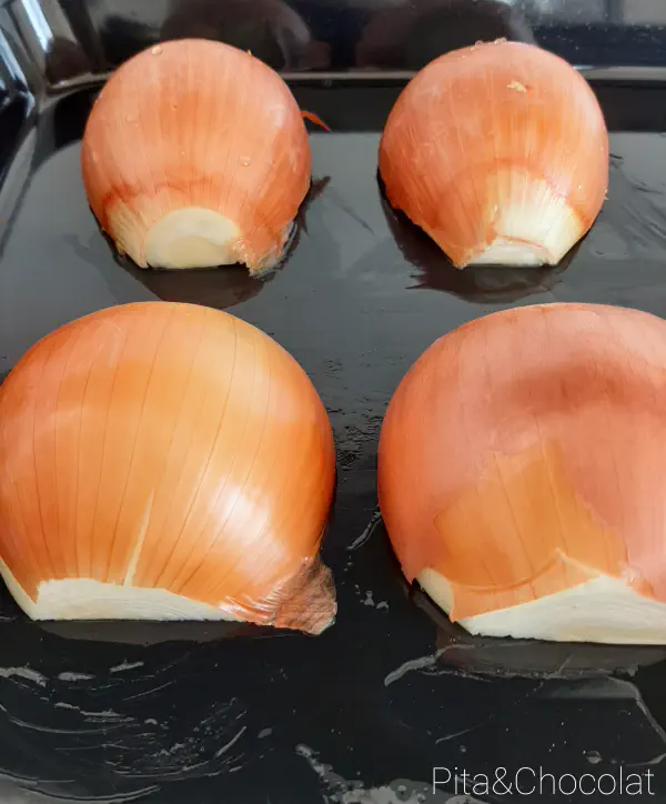 Oven-roasted onions - before cooking