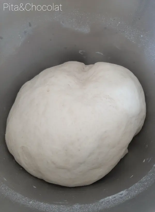 steamed bao buns: dough after