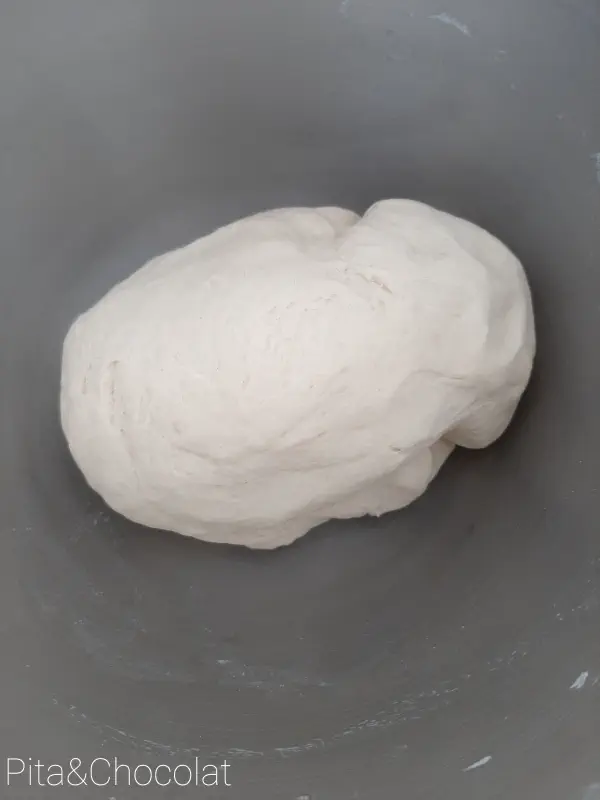 steamed bao buns: dough before