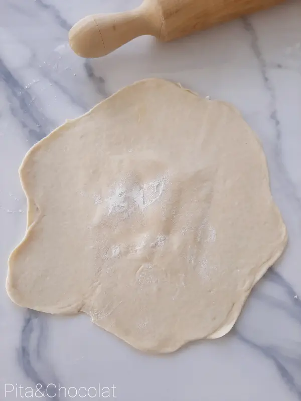 Naan bread - closed shaping