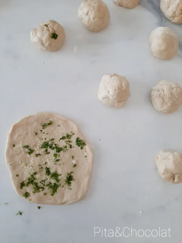 Garlic cilantro naan bread