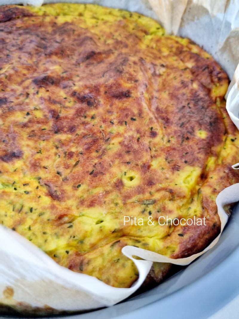 Quiche sans pâte aux courgettes - Pashtida