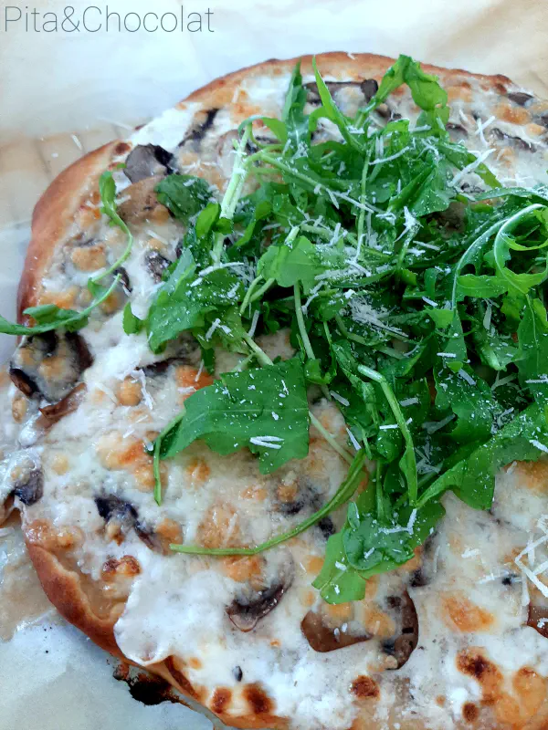 pizza blanche champignon crème