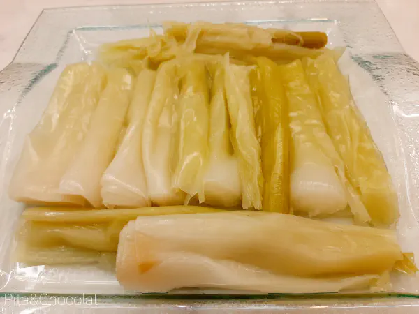 Homemade leeks mimosa