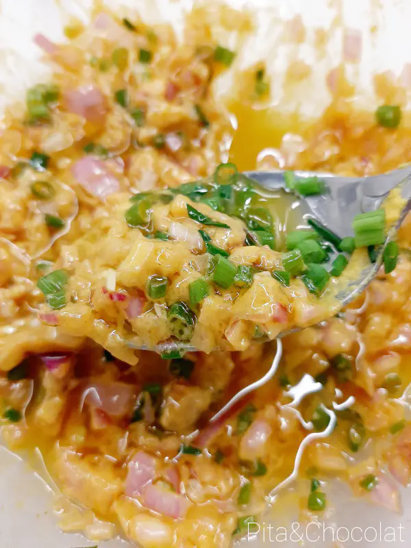 Homemade leeks mimosa