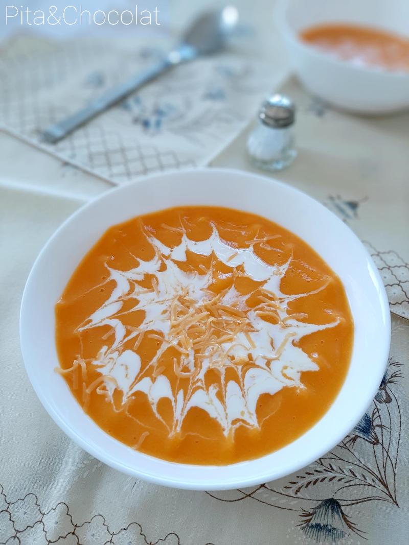 Potage Brighton - velouté de carottes au cheddar