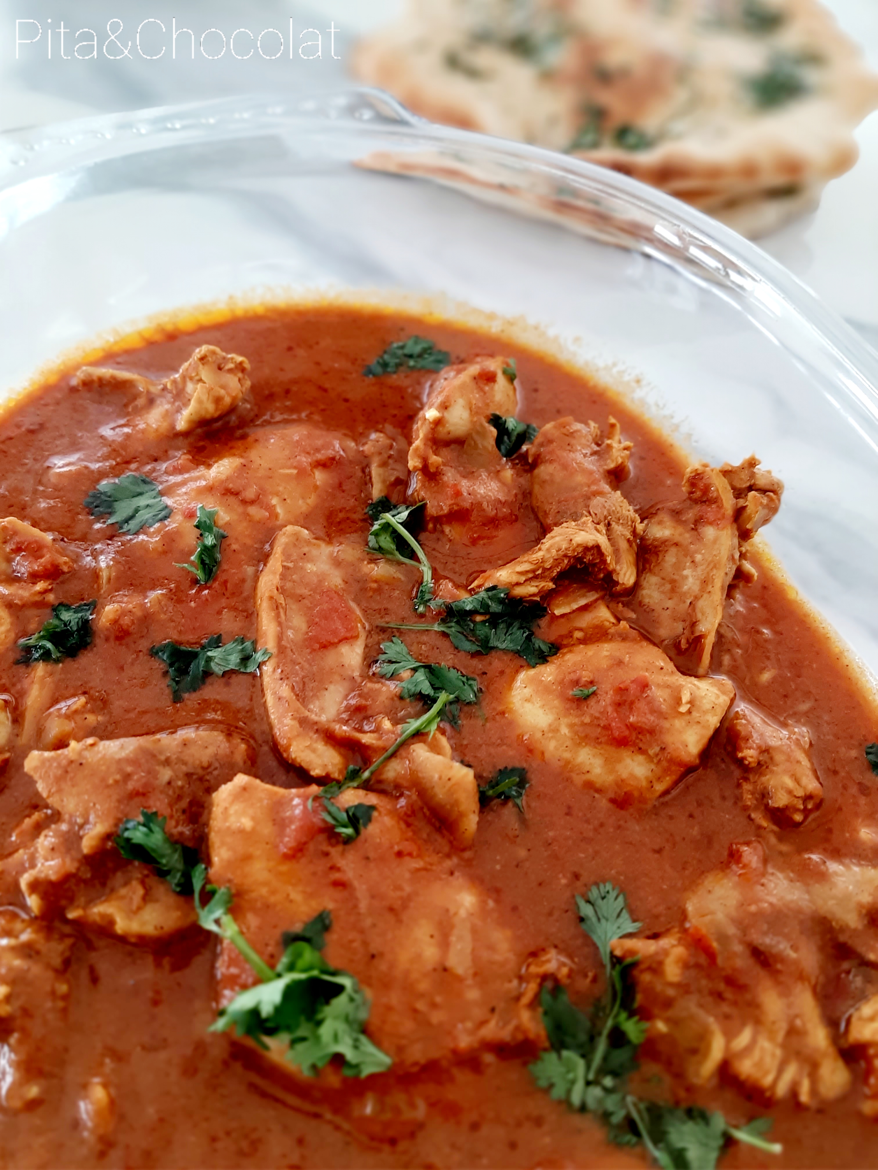 Poulet Tikka Massala - curry indien au poulet · Pita ...