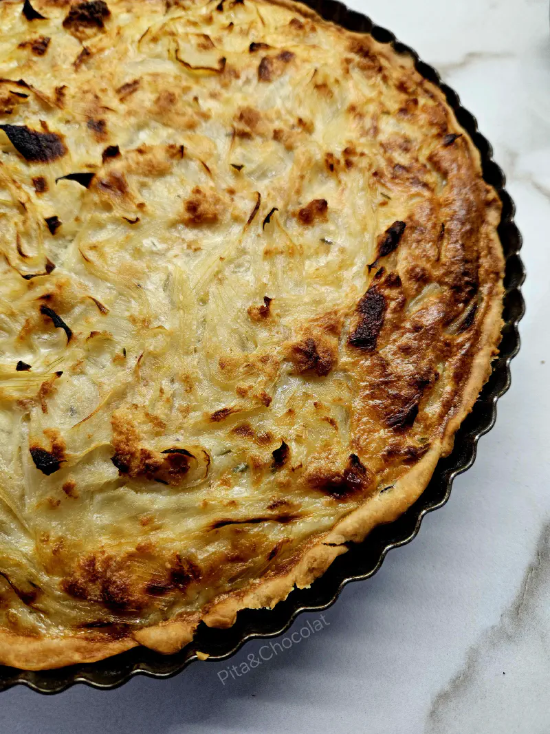Tarte fondante aux oignons