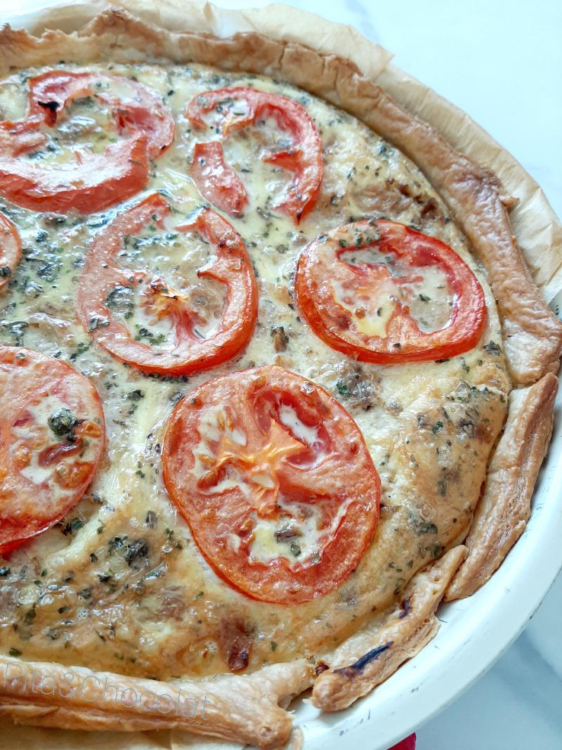 Quiche au thon et à la tomate