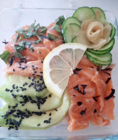 Chirashi - Salmon Avocado Sushi Bowl