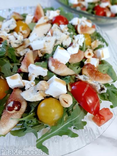 Salade figue et roquefort