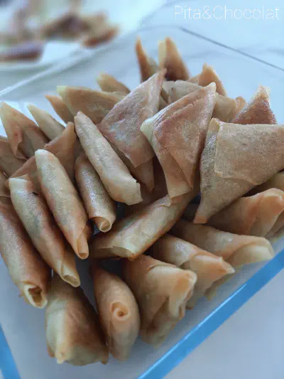 Vegetarian Samosas - vegetable triangles