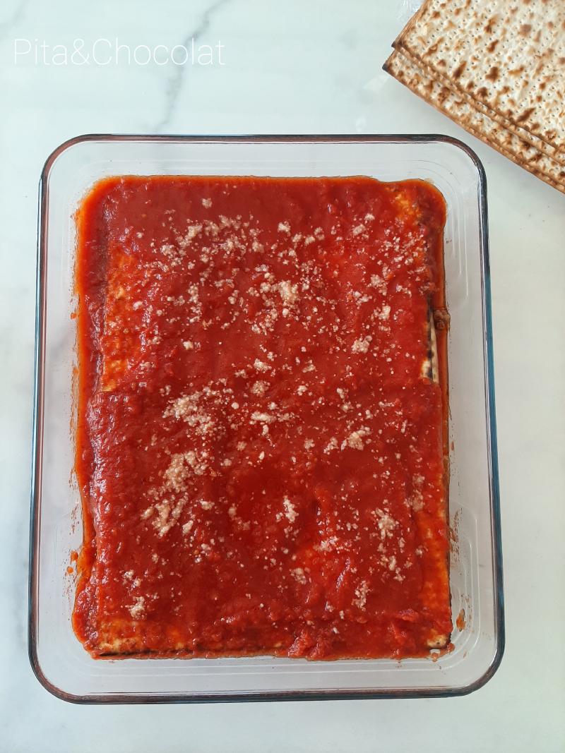 Lasagnes sauce tomate (Pessah)